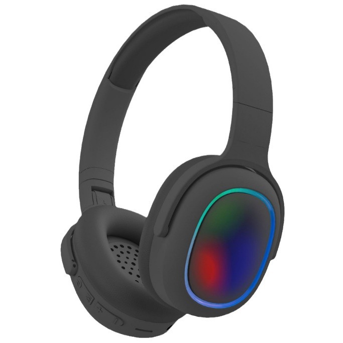 2024 New Headband Gaming Headphone Bluetooth Card Cool Glowing Wireless Noise Reduction Gradient Sports