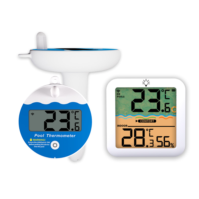 New Wireless Pool Thermometer Household Floating Bathtub Thermometer Digital Temperature Humidity Meter Pool Water Thermometer
