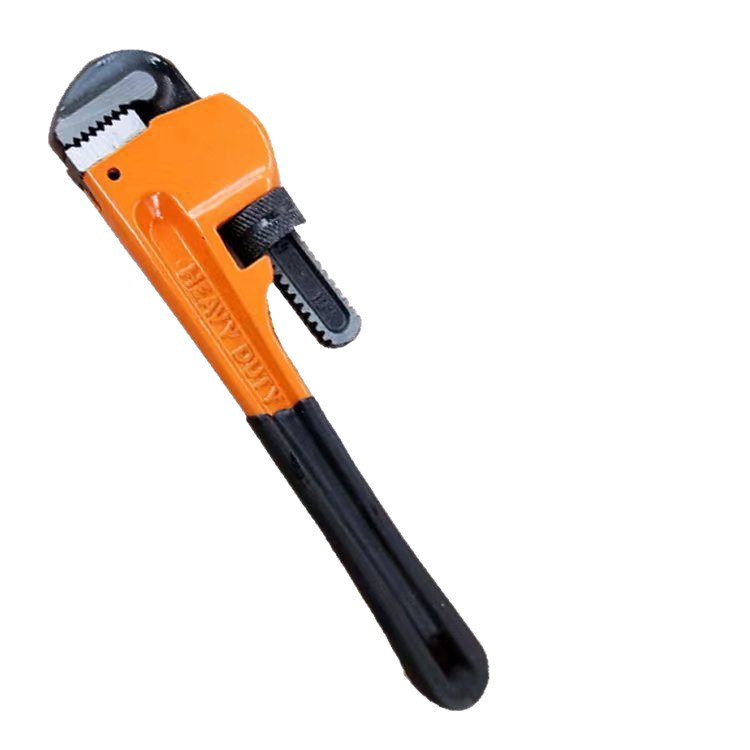 14-Inch American Style Pipe Wrench Pipe Maintenance Multifunctional Heavy-Duty Pipe Wrench Plumbing Installation High Carbon Steel Water Pipe Wrench