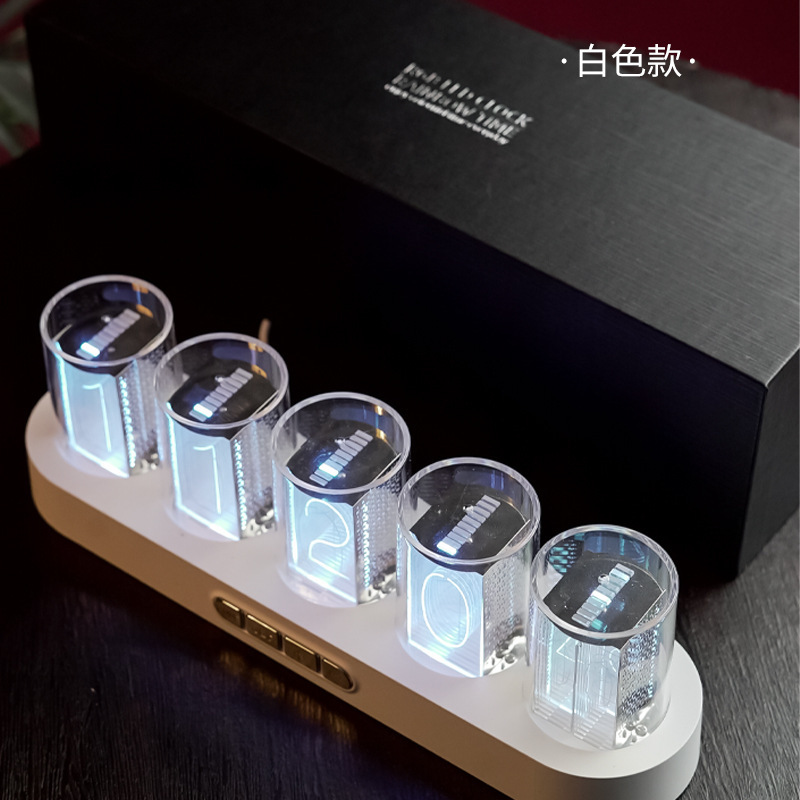 Nixie tube clock LED light gaming computer desktop technology RGB decoration set electronic DIY digital