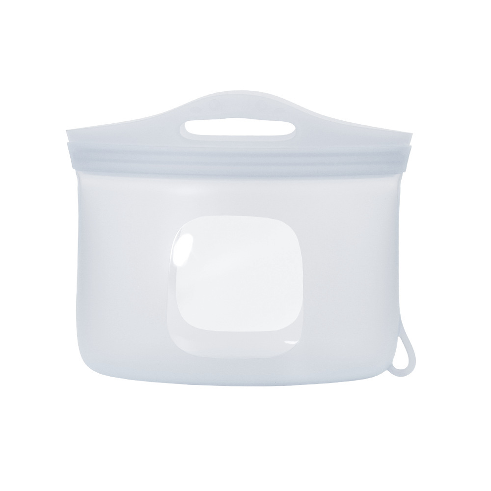 Food grade silicone sealed fresh-keeping bag high temperature resistant oven refrigerator self-sealing storage bag