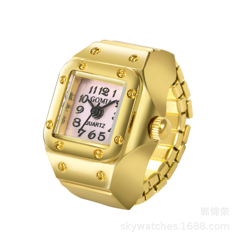 GOMIA//EB Rivet Heart Octagonal Ring Watch