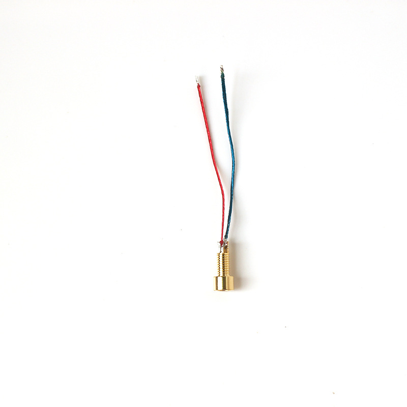 Solderable Pin Socket Female MMCX Pure Copper Gold-plated Built-in Thread Nut Headphone Accessories