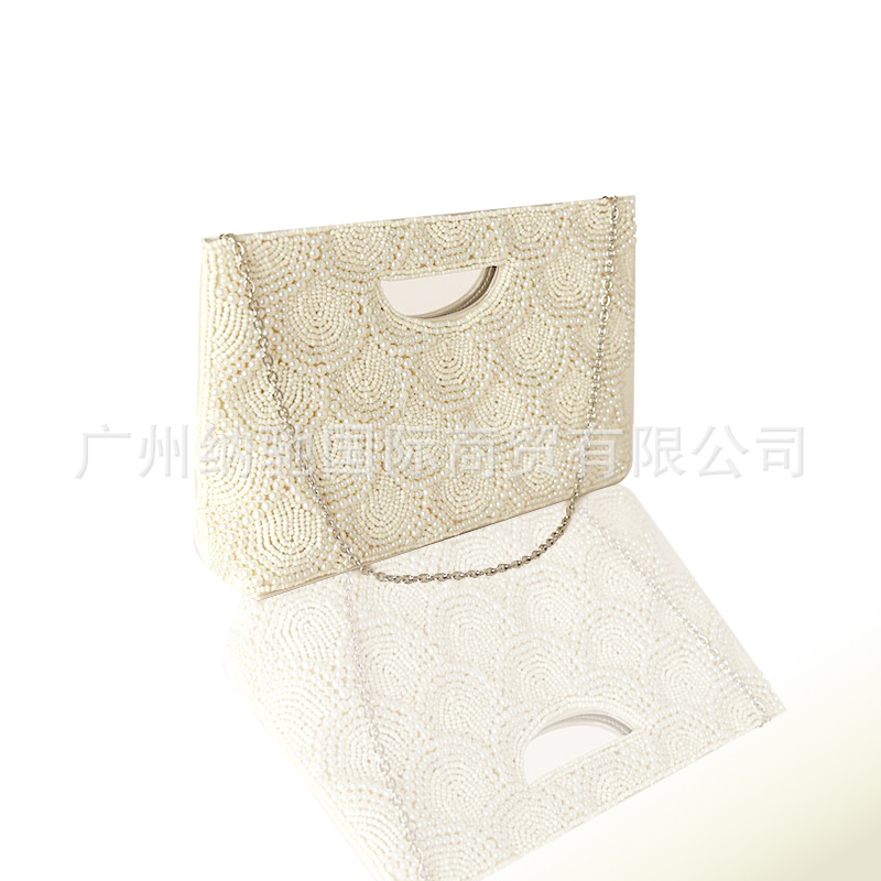 Pearl handbag heavy handmade bead embroidery bag evening bag beaded evening dress bag shoulder bag
