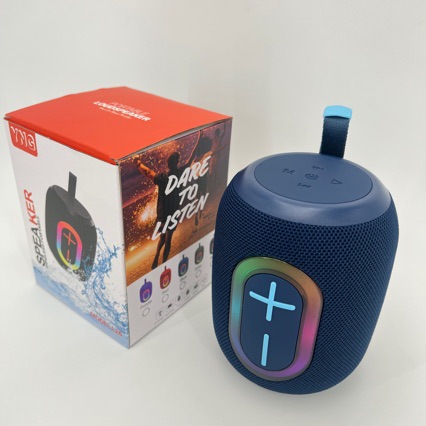 Small Steel Bar Portable RGB Bluetooth Speaker Outdoor Mobile Portable Bass Card Speaker