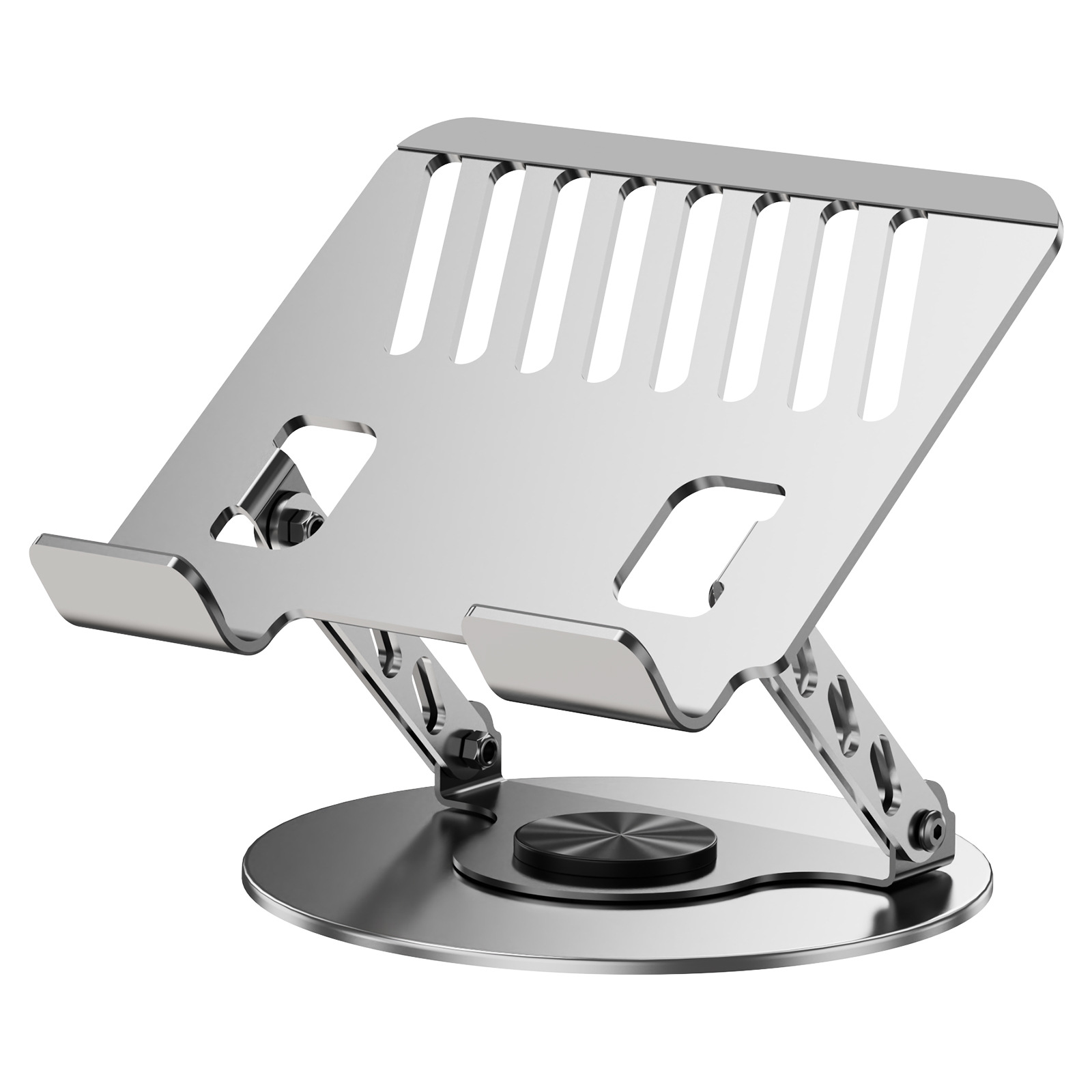 Metal Carbon Steel Rotatable Laptop Stand Suitable for Tablet Foldable Desktop Adjustable Height Riser Stand