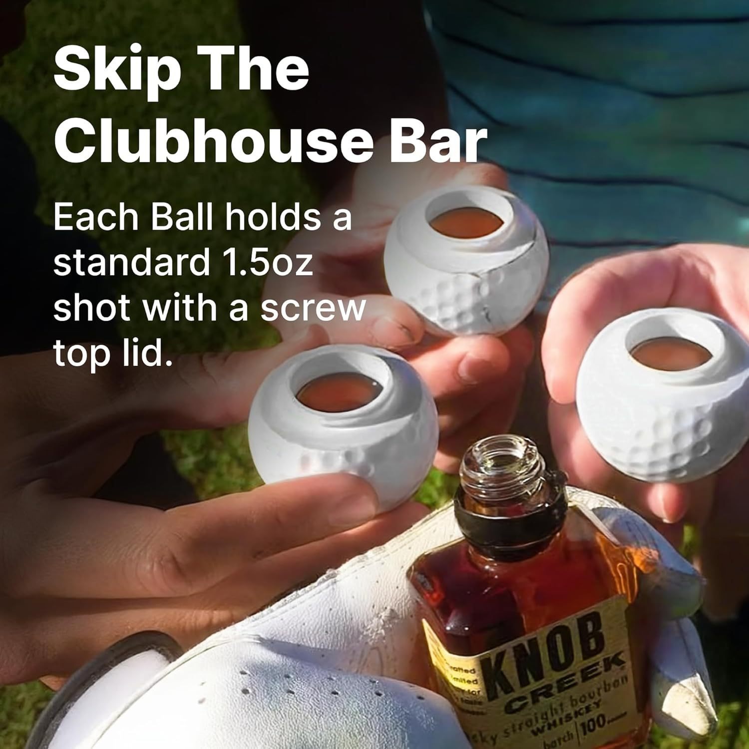 Golf Ball Shaped Shot Glass