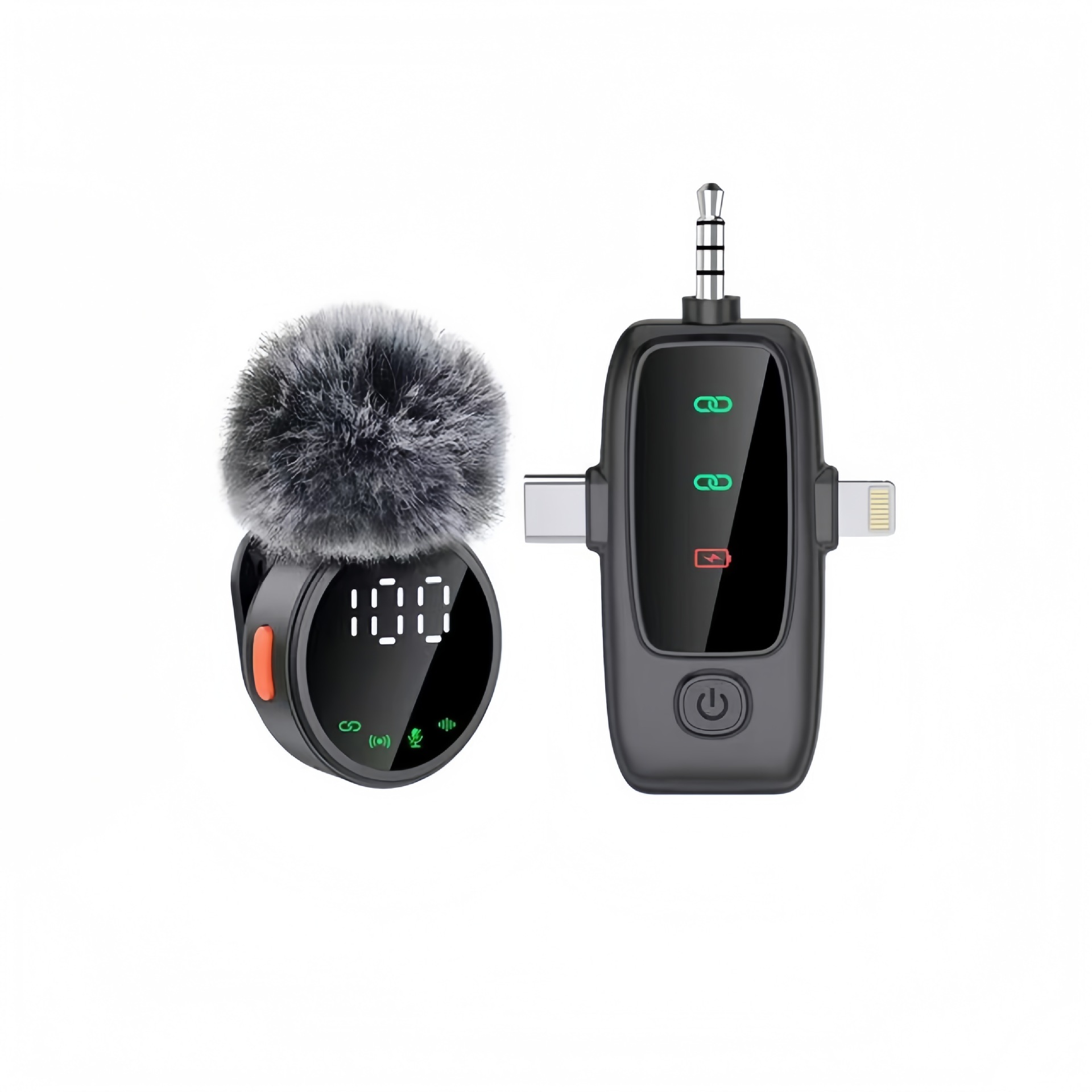 2026 new private mold A83 wireless magnetic lavalier microphone noise reduction reverb high-definition live microphone with digital display A81