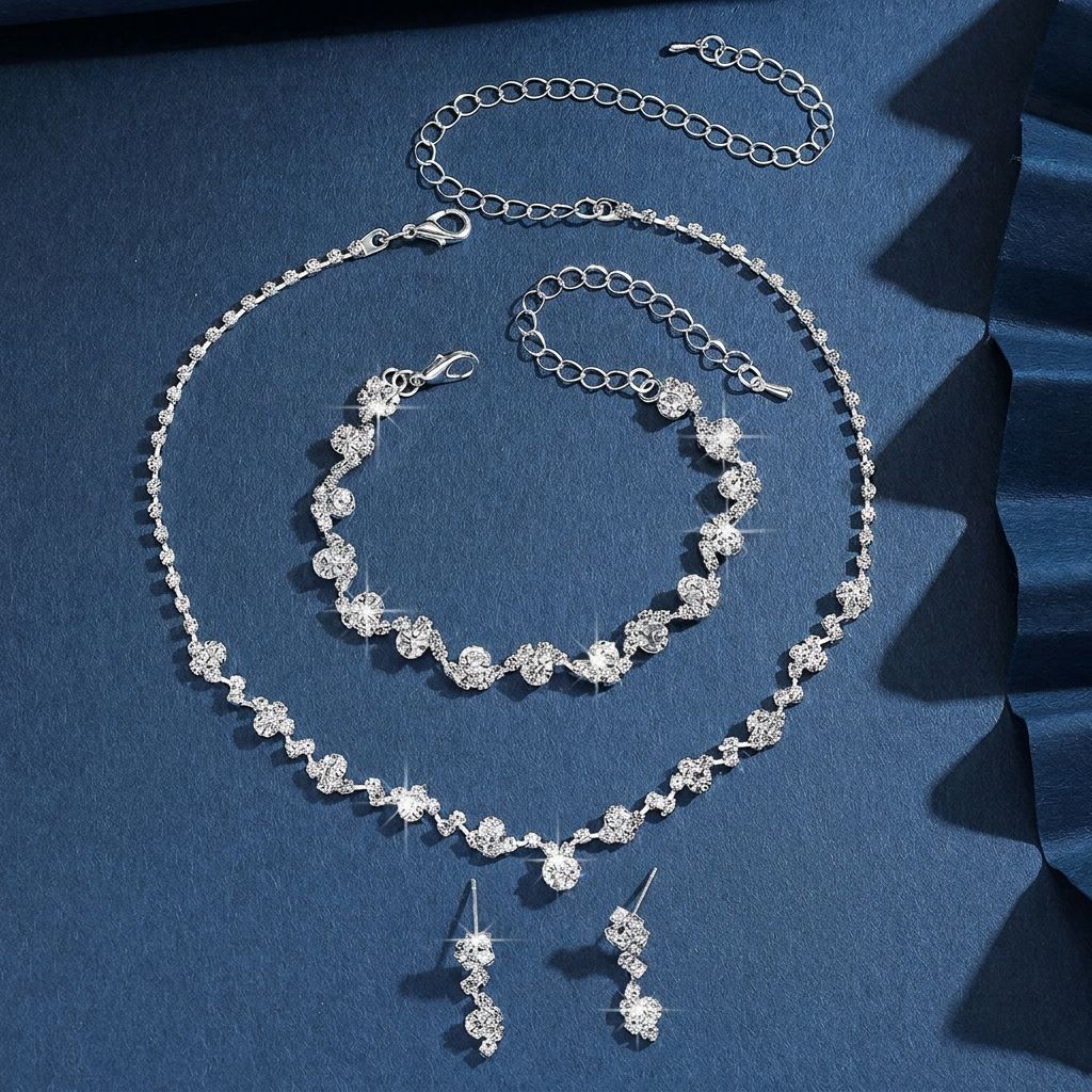 Collection】 Bride Dress Simple Jewelry Set Bride Set