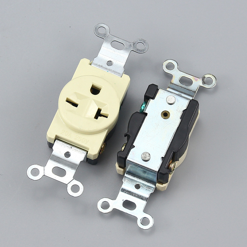 Central and South America American wall socket American standard power socket American standard wall switch ABS panel brass fittings
