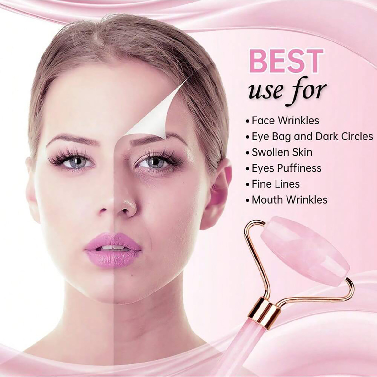Ice Mask Set Cold and Hot Gel Light-Blocking Eye Patch Mask Eye Mask Gua Sha Board Massage Roller