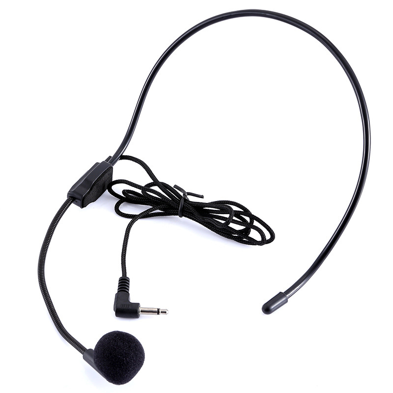 Mini Amplifier Headset Microphone Wired Headband Teaching Teacher Class Guide High Volume Microphone