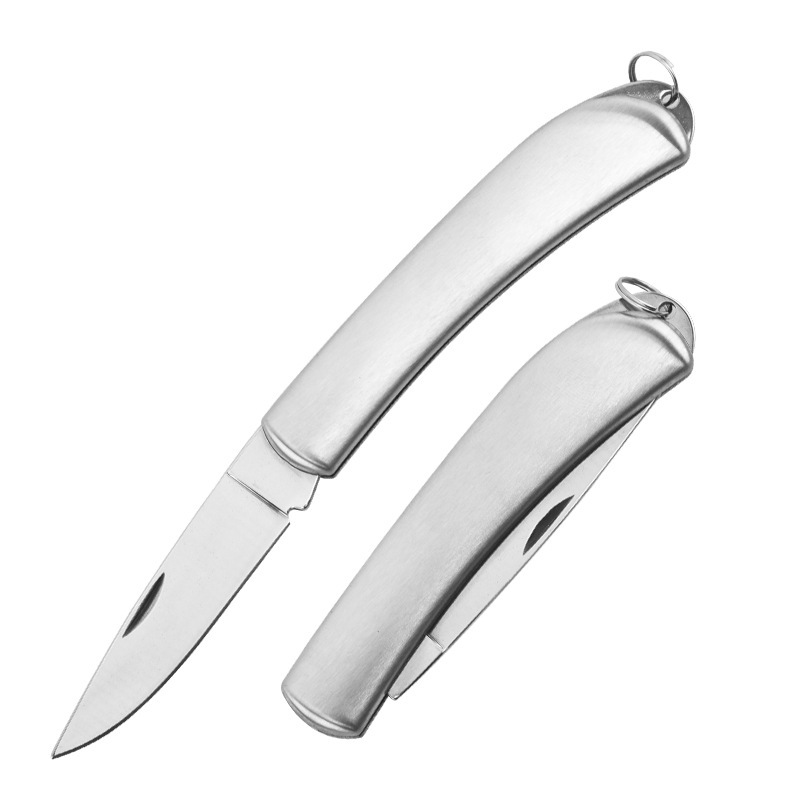 Dormitory folding Nordic-style fruit knife, household small knife, peeler, stainless steel, student portable