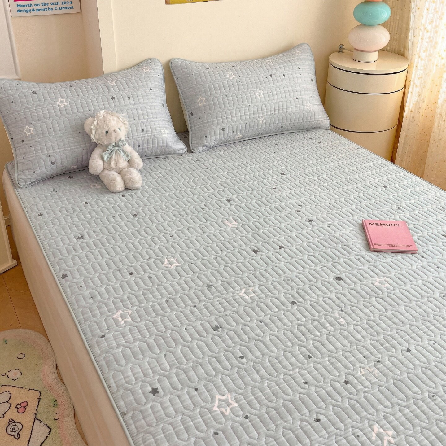 Summer a class cool ice silk latex cool mat mattress soft pad household bedroom 180x200 anti-slip bed sheet mattress pad