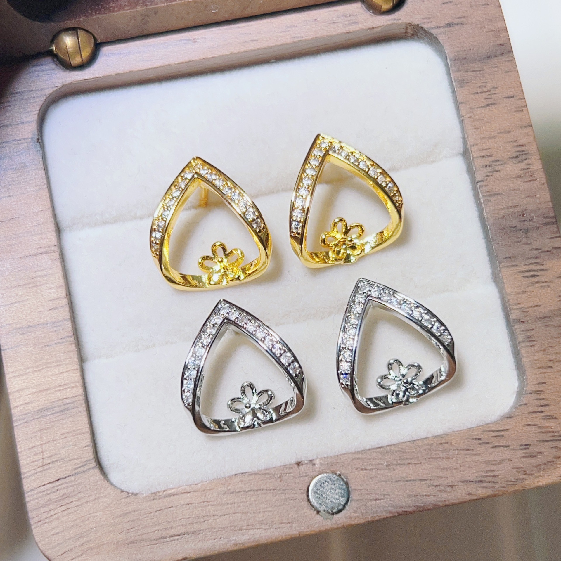 金色托（不含珠） · P1426小耳朵（7.5-8mm）