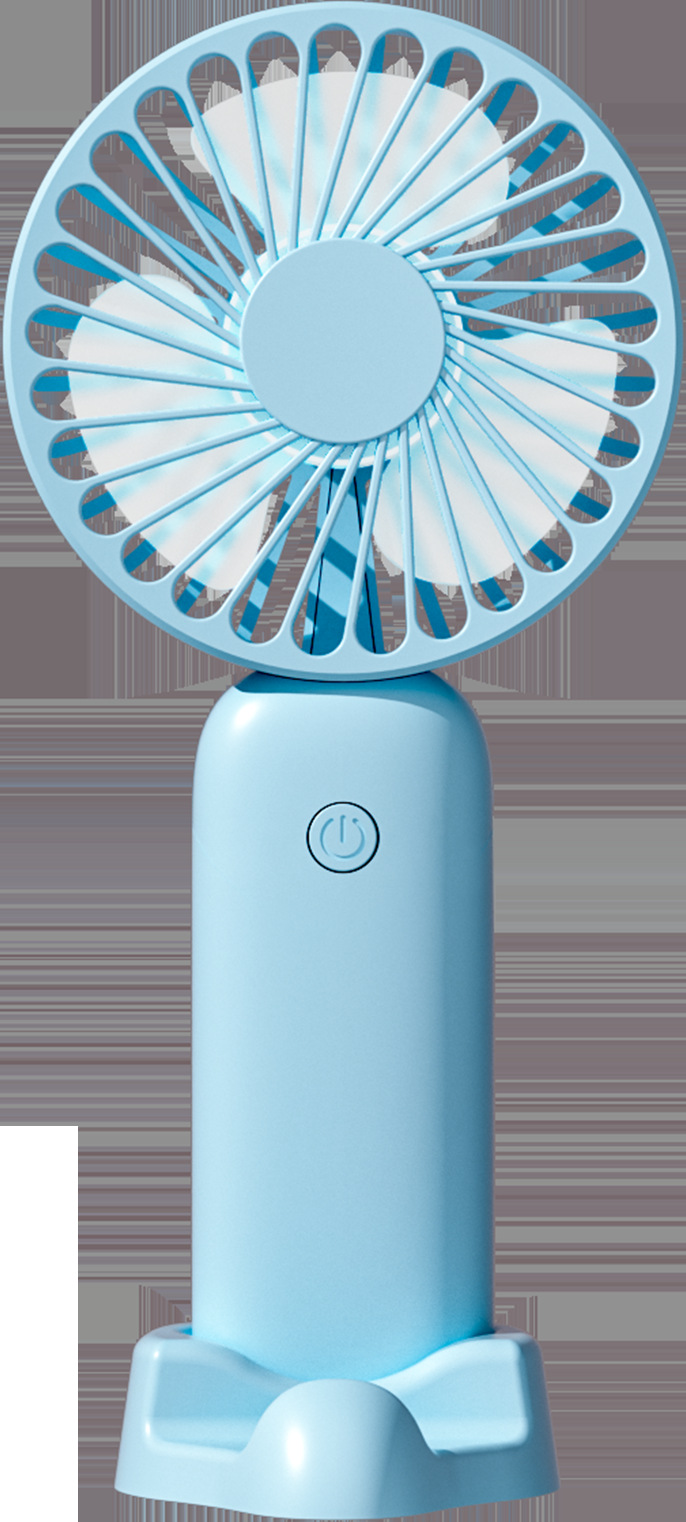 Outdoor student dormitory silent base high-speed mini small fan USB charging support LOGO