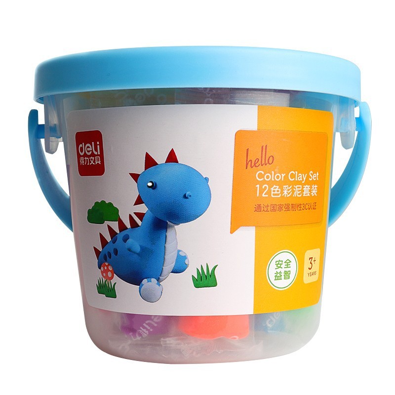 Deli Plasticine Safe Kidsren's Kindergarten Special Colored Clay 24 Colors 12 Colors Primary School Students Toy Set Wholesale