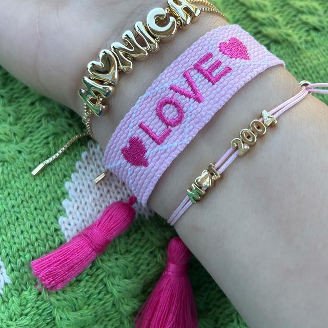 26 Letters DIY Combination Bracelet 18K Real Gold Plated Jewelry