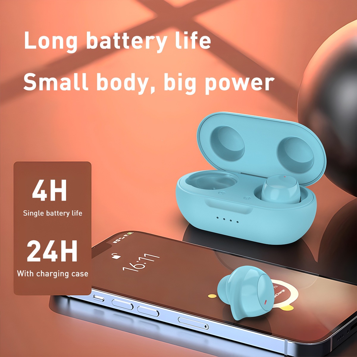 New TS10 Bluetooth Earbuds In-Ear Sports Gaming Ultra Long Battery Life Wireless Earbuds