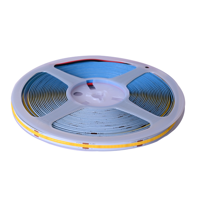 COB LED strip light, self-adhesive, for living room ceiling, 24V, 8mm, 320 high CRI, atmosphere, low-voltage, linear, flexible strip light