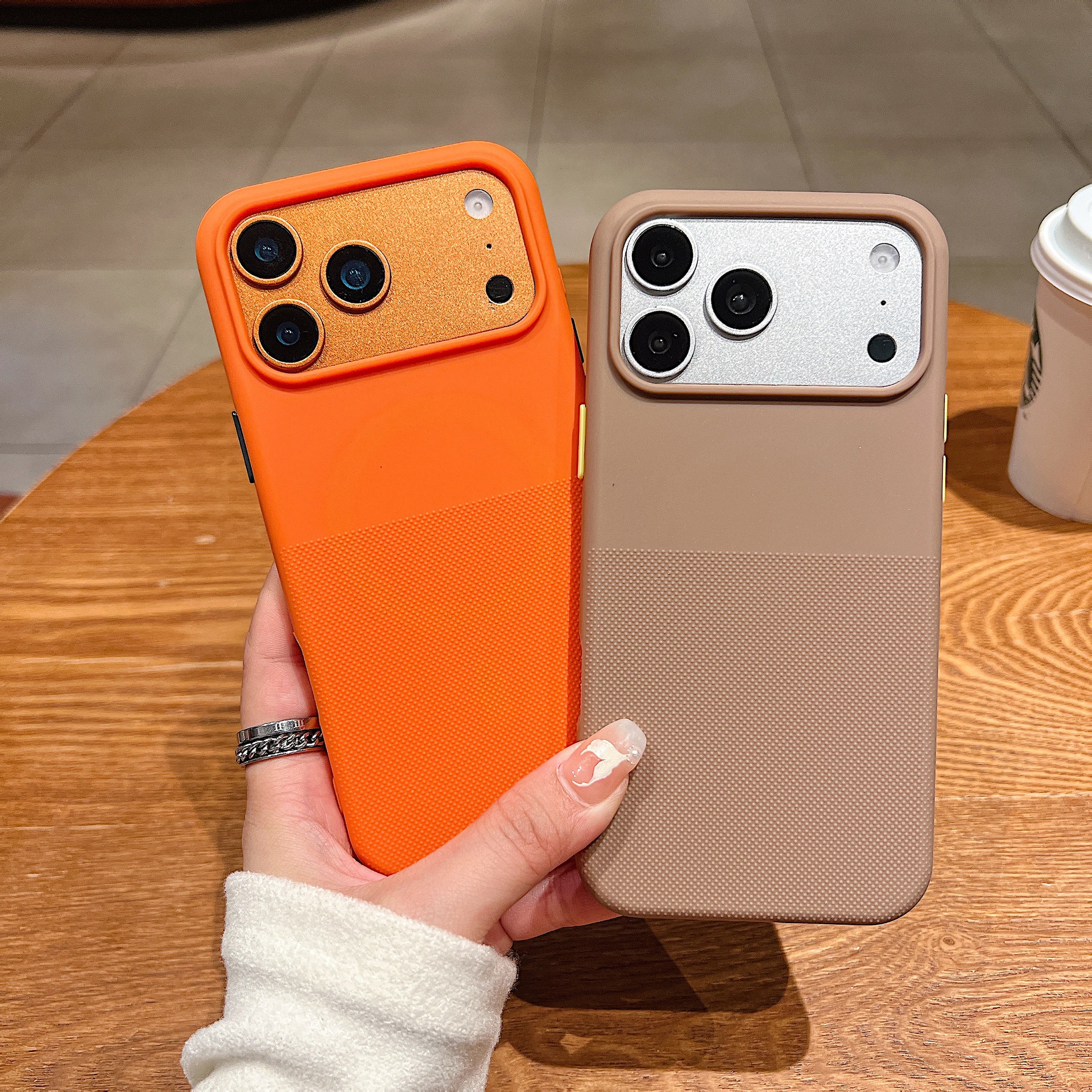 Magnetic phone case for Apple iPhone 17 Pro Max, anti-drop, simple solid color TPU protective case