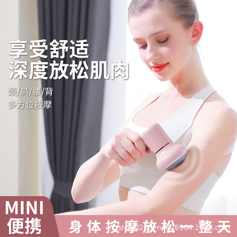Special Handheld Fat Burning Machine 6 Massage Head Vibration Body Shaper Cervical Shoulder Neck Waist Back Massage Stick