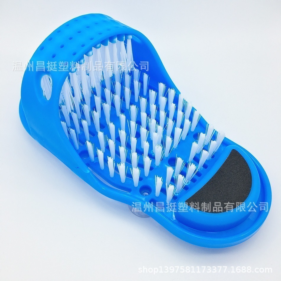 Bathroom slippers with suction cups for foot washing, lazy foot massage, exfoliating and dead skin removal, bathroom cleaning brush