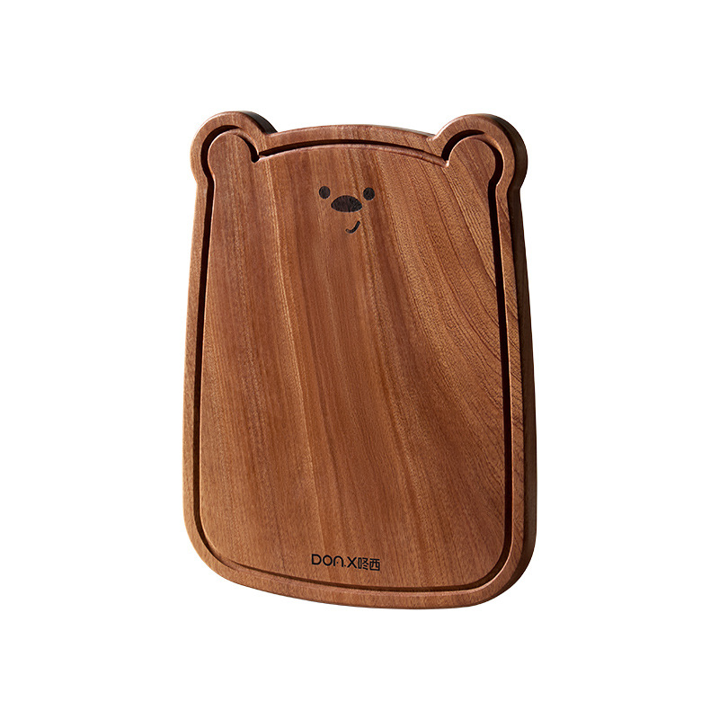 Hedouc Cutting Board Wutang Wood Whole Wood Home Tea Set Water Cup Rectangular Panel Fruit Baby Food Chopping Board