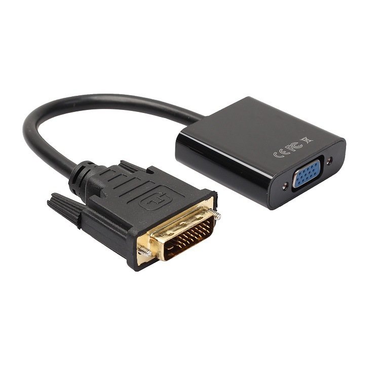 DVI to VGA conversion cable HD 1080p computer multi-interface TV DVI24+1 male to VGA female adapter cable