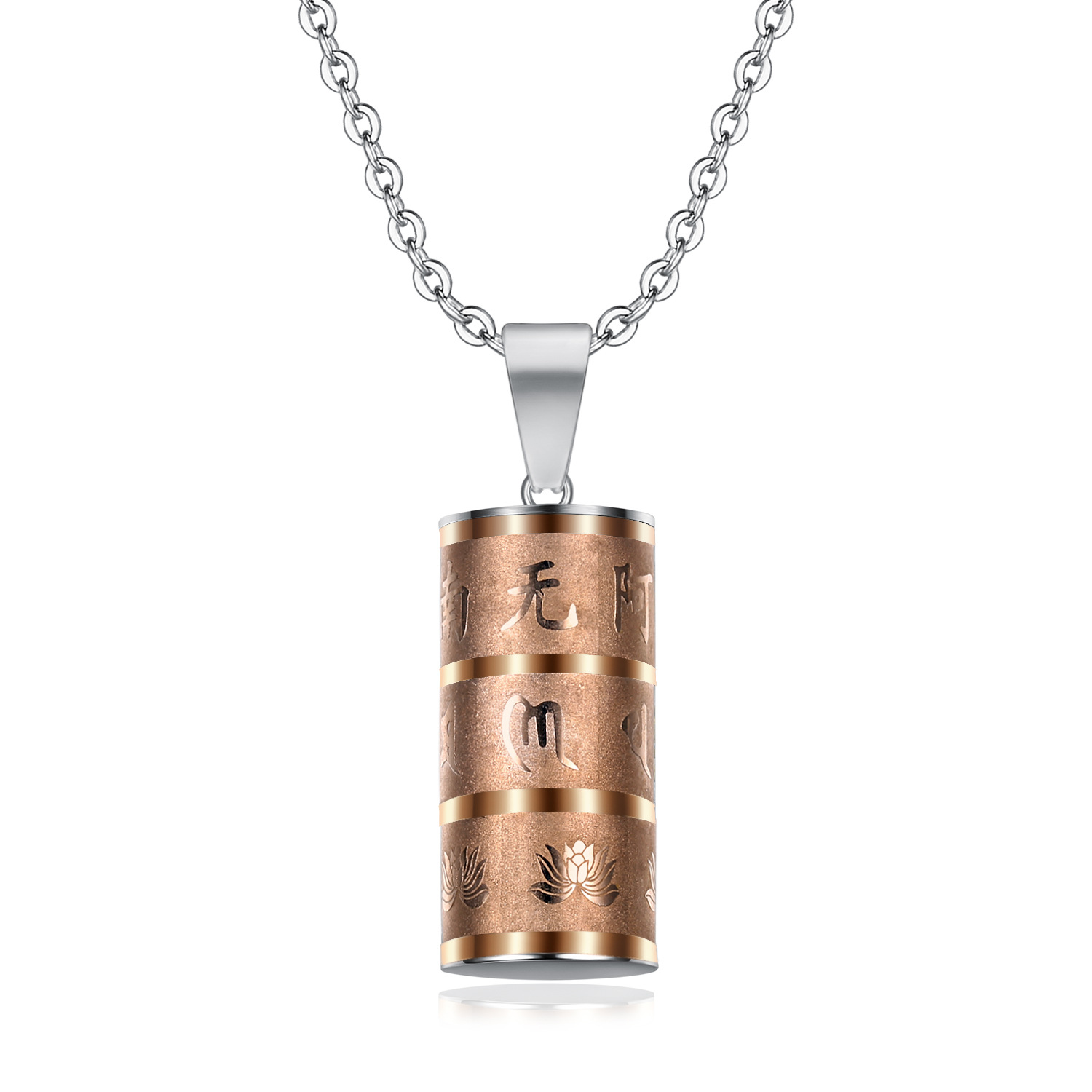 Accessory Openable Pendant Stainless Steel Necklace Men's and Women's Accessory Gift