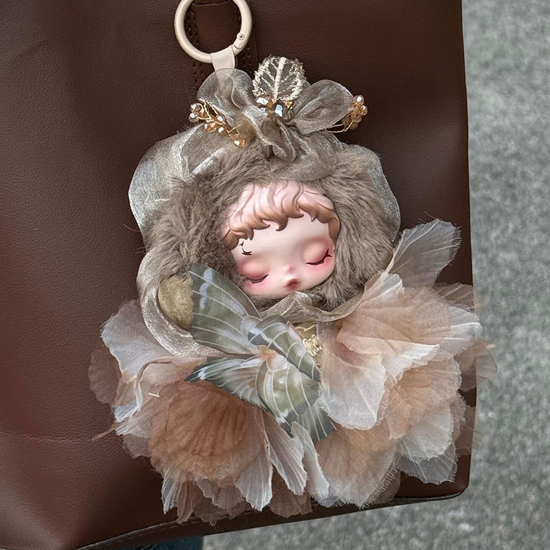 Only doll clothes] Suitable for SP Light Garden series vinyl doll clothes Mumu hair ornament flower skirt butterfly set