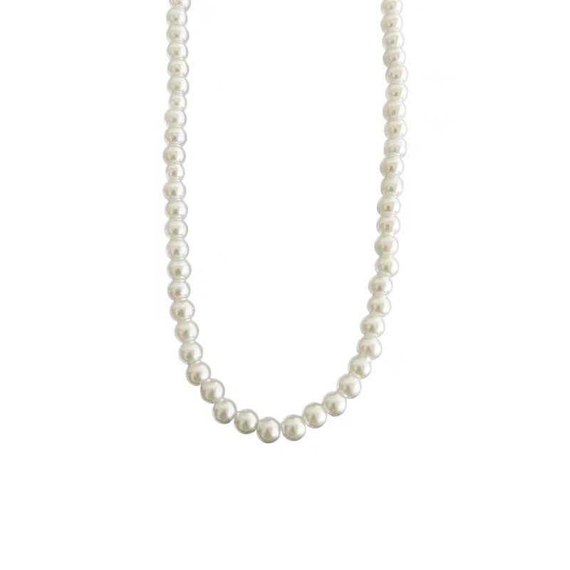 Swarovski Pearl Necklace for Women, Sweet Clavicle Chain, New High-Luster Pearl Neck Chain for Women