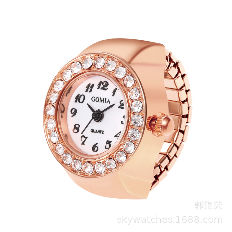 Ring Watch Gold Watch Accessory Student Watch Women's Finger Watch