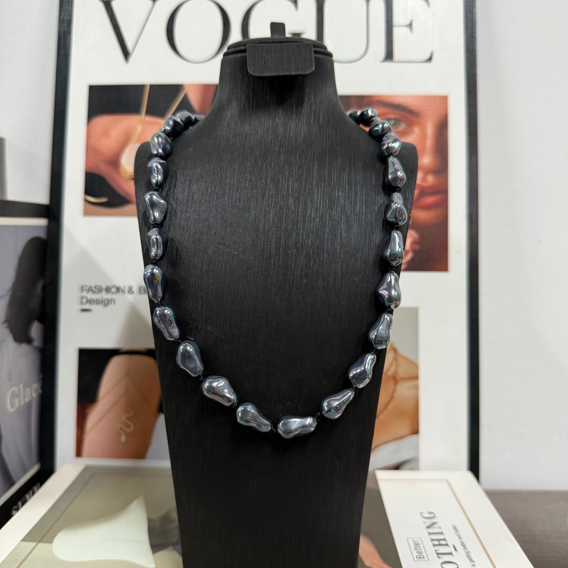 New Style Irregular Baroque Pearl Necklace for Women, Sweater Chain, Clavicle Chain Accessories