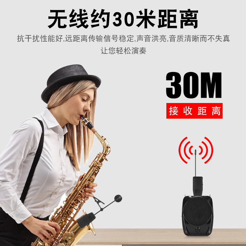 Saxophone Instrument Wireless Microphone Erhu Hulusi Flute Xiao Clip Pickup