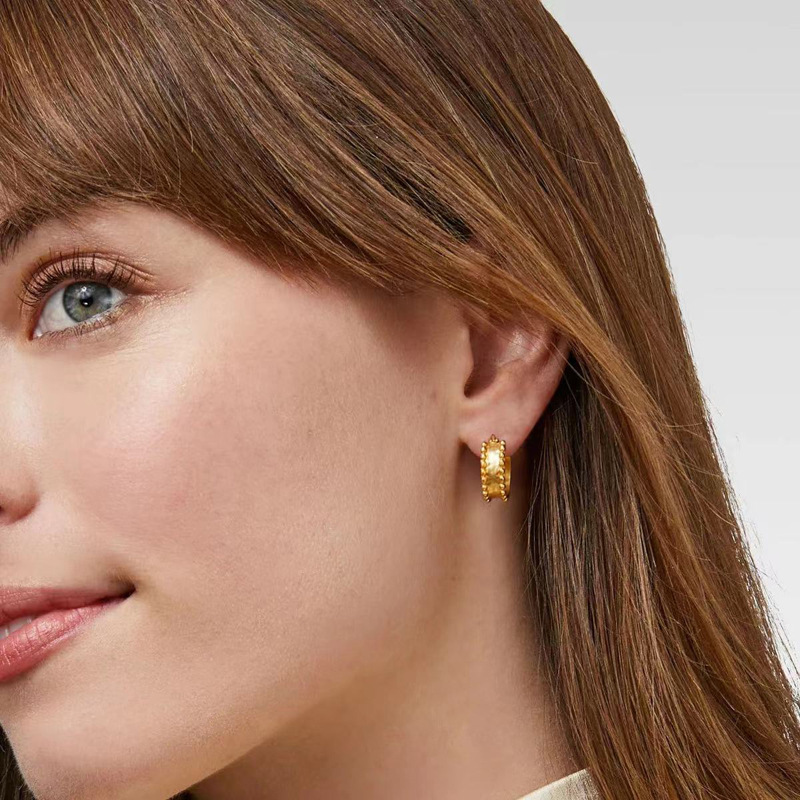 Accessories brass matte gold 925 silver pin freshwater pearl delicate earrings earrings ear hoops