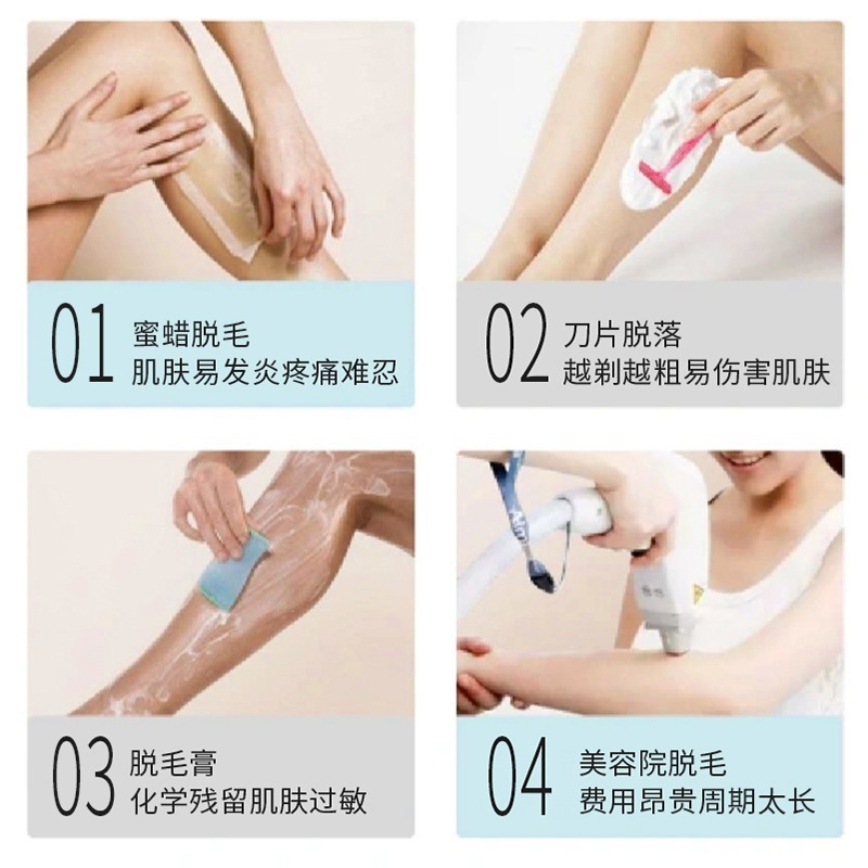 New 4-in-1 Women's Shaver USB Charging Electric Eyebrow Trimmer Sideburn Trimmer Nose Hair Remover Armpit Hair Remover
