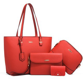 Women's bag celebrity shoulder handbag 2026 new large capacity crossbody four-piece set mother-child bag