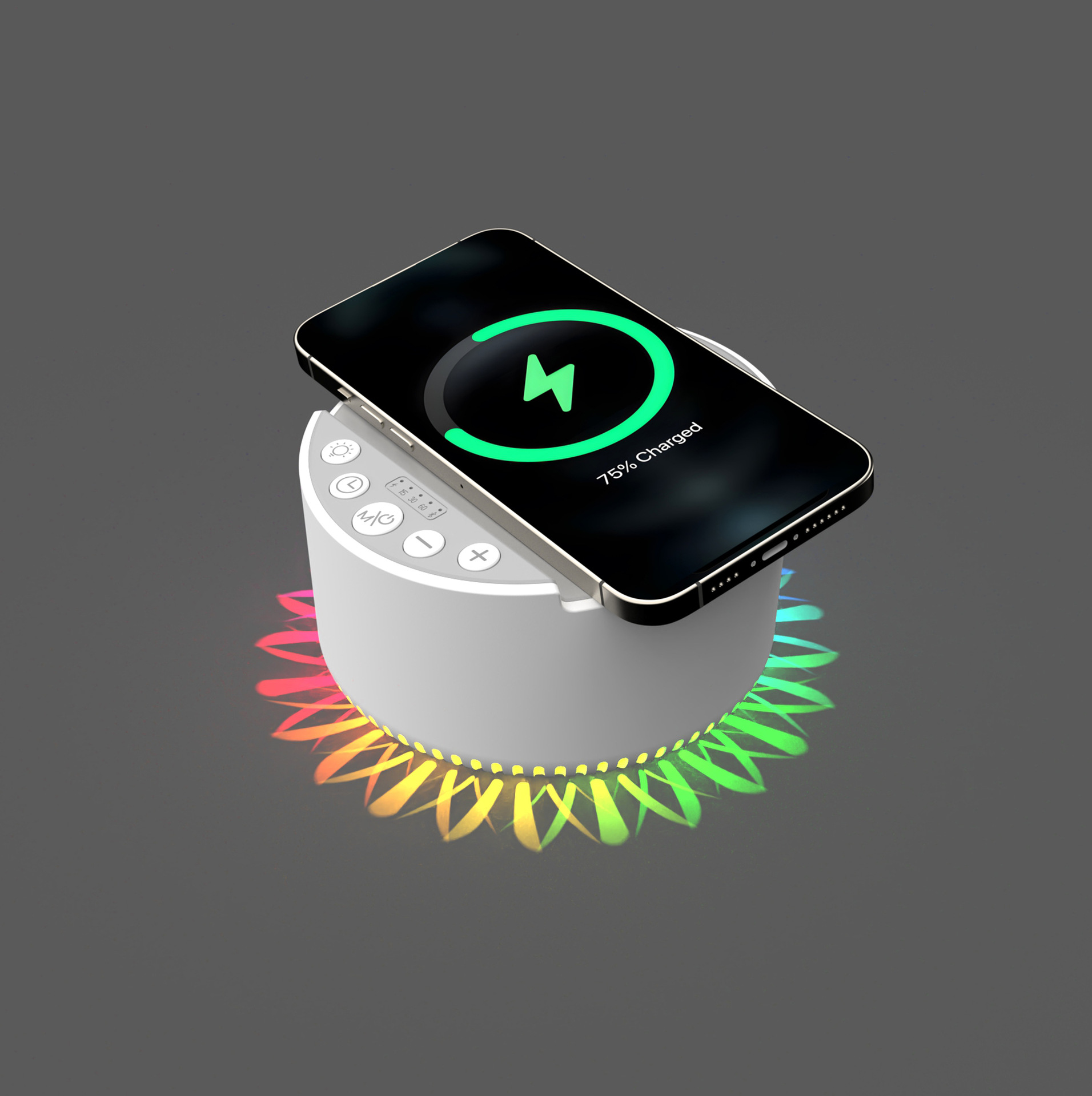 New Night Light White Noise Speaker Wireless Charging Bluetooth Speaker with White Noise Sleep Aid Multifunctional Speaker