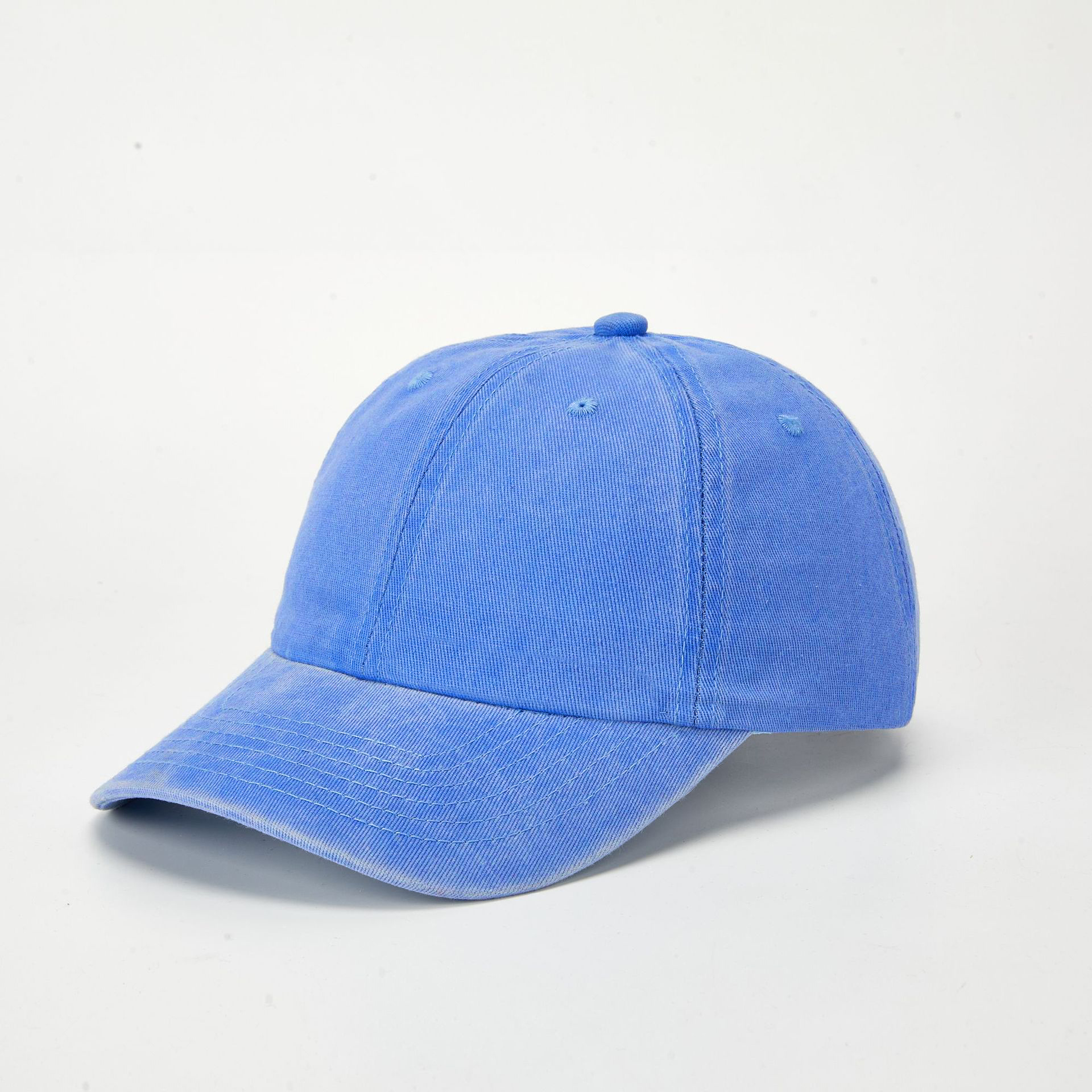 Washed Baseball Cap Coated Distressed Solid Blank Visor Cap Hat for Women