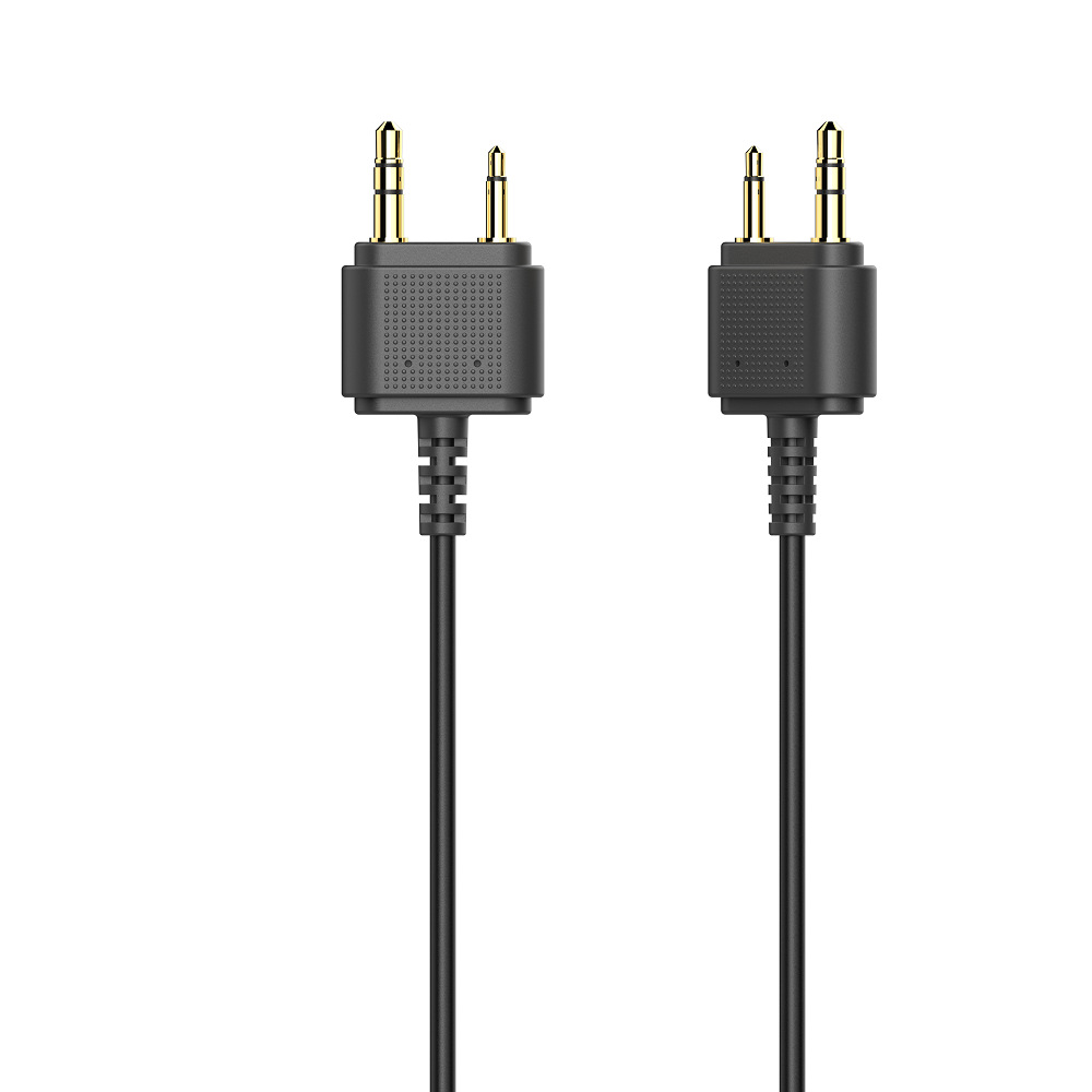 Designable aircraft earphone solution dual plug triple plug headset 3.5MM plug aviation gift wired earphones