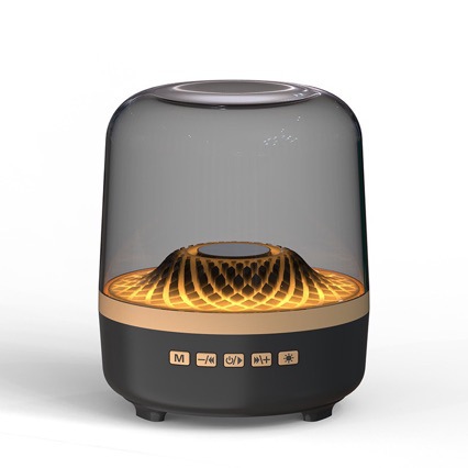 Huaqiangbei 2025 new desktop subwoofer琉璃5 generation Bluetooth audio black gold collector's edition speaker