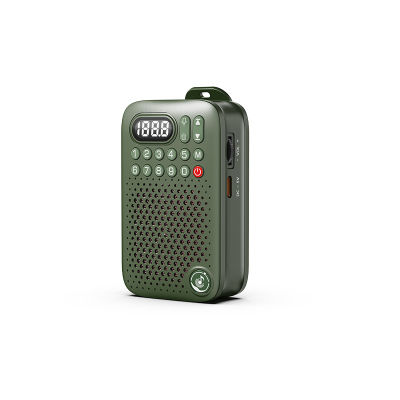 D-22 elderly radio portable player card Bluetooth speaker recording small vendor shouting machine outdoor