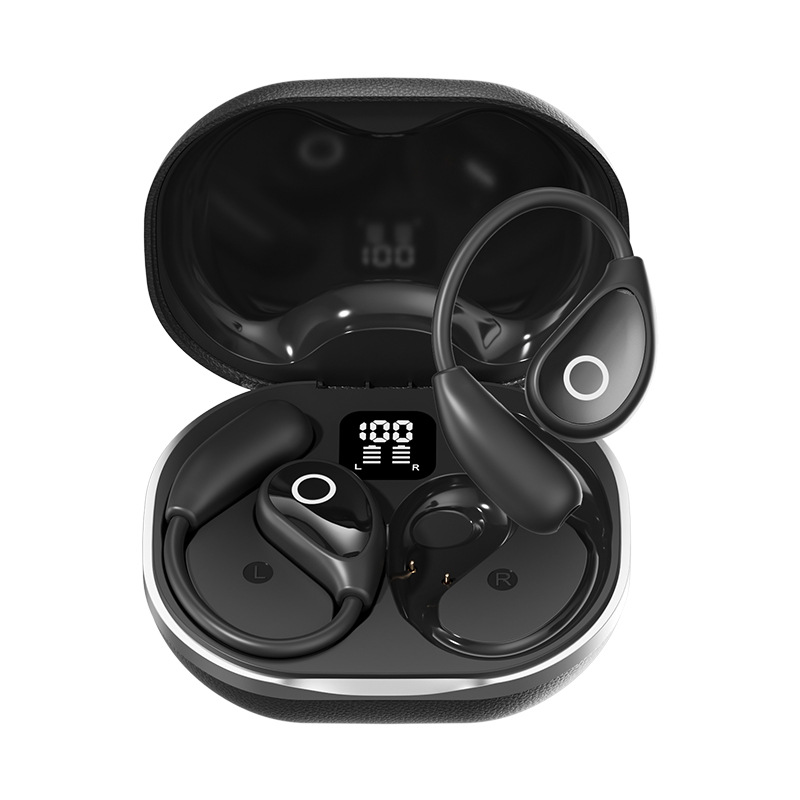 M95 Leather Texture OWS Open Bluetooth Earphones Explosive Wireless Translation Bluetooth Earphones Ultra-Long Battery Life AI Earphones