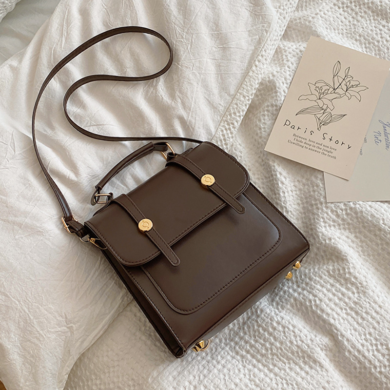 Commuting texture simple solid color women casual bag 2026 autumn winter new single shoulder bag backpack