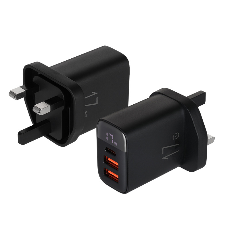Exclusive 17W Multi-Port Charging Head for Phone Tablet US/EU/UK 17W Three-Port Charger