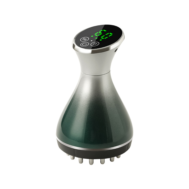New Microcurrent Meridian Brush Electric Hot Scraping Abdomen Massage Vibration Meridian Dredging Device Home Full Body