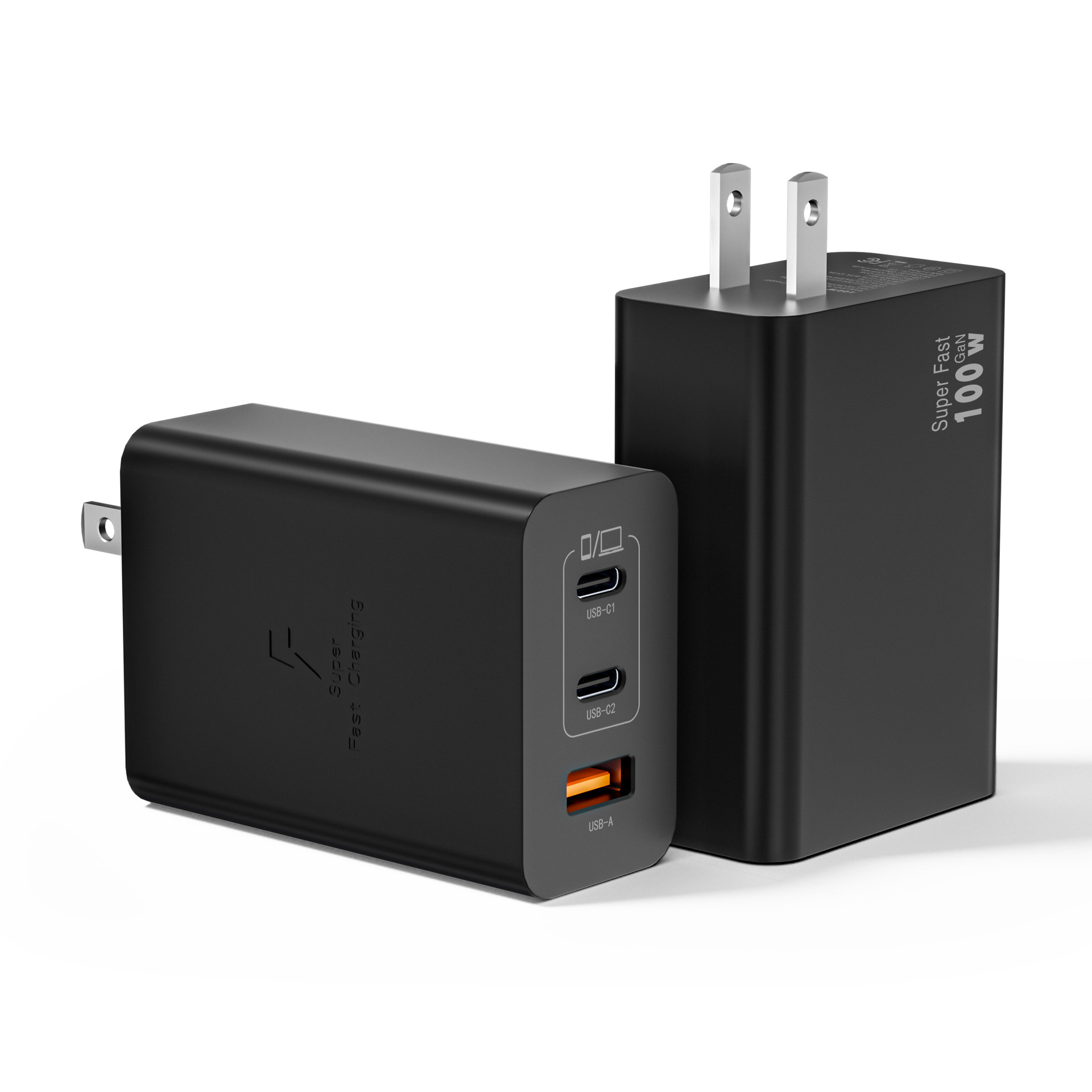 High Power 100W US Standard GaN Multi-port Fast Charging Compatible with Apple 16 Charger Samsung Phone Samsung Laptop