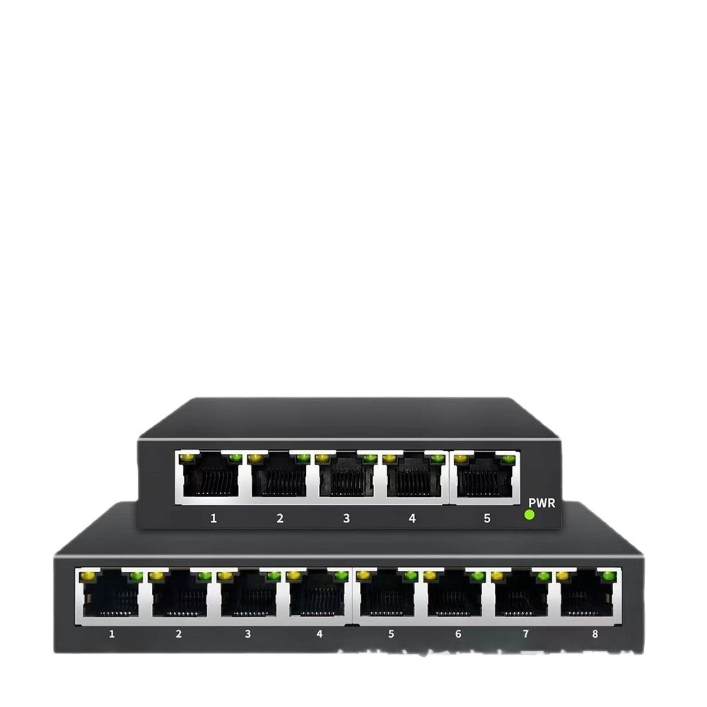 8-Port PoE Switch Gigabit Surveillance Dedicated 1-to-4 Network Switch RJ45 Hub Splitter