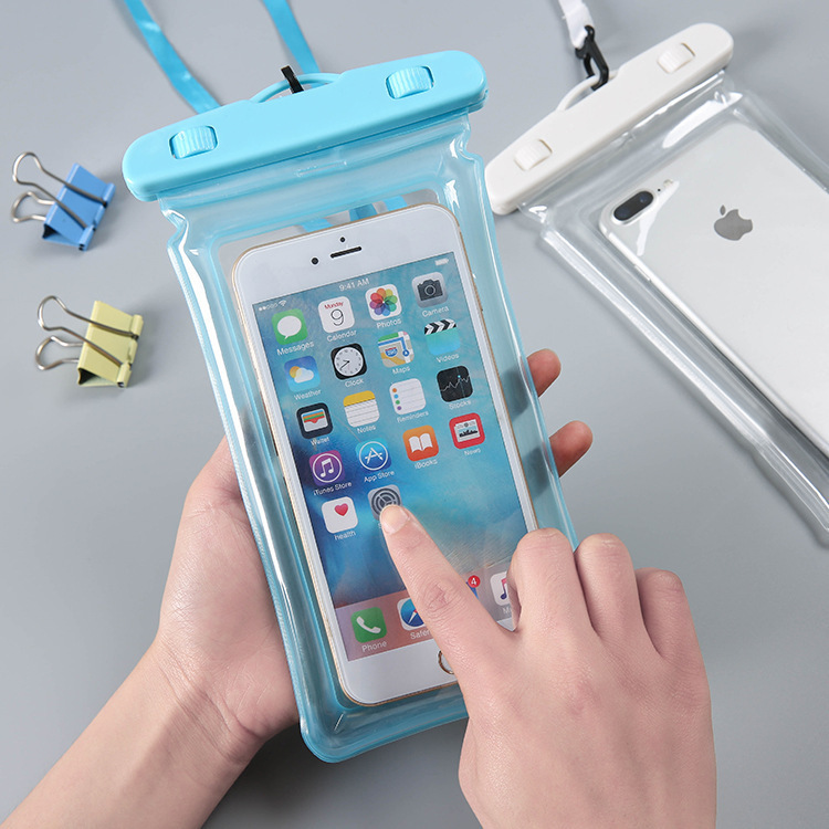 Summer mobile phone waterproof bag touch screen water park floating bag high transparency waterproof phone bag thickened